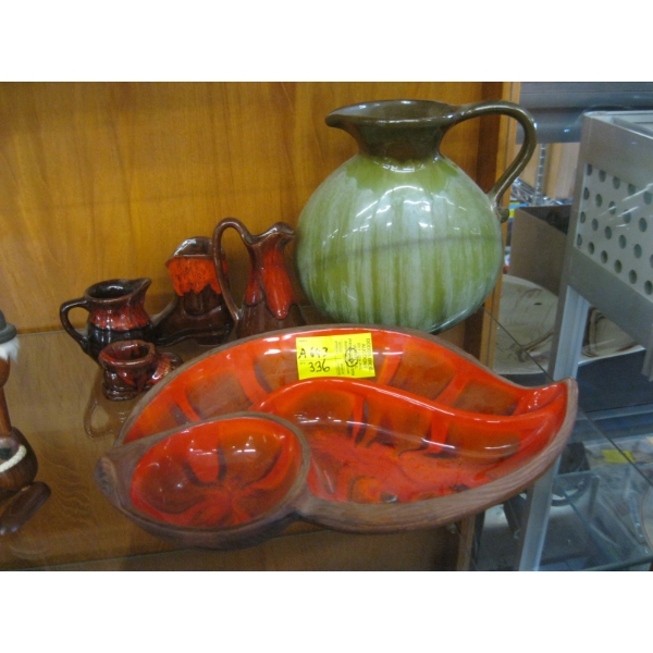 6 PIECES OF POTTERY