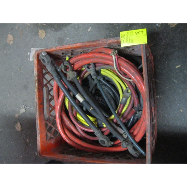 ASST. HEAVY DUTY BATTERY CABLES, WELDING CABLE, ETC.
