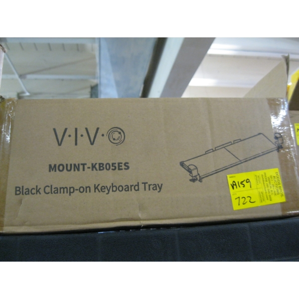 BLACK CLAMP ON KEYBOARD TRAY - NEW