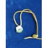 Image 1 : LEATHER STRAP W/TURQUOISE STONE PENDANT