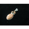 Image 2 : STERLING SILVER .925 PENDANT W/BROWN STONES