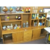 Image 1 : MCM 2 PIECE TEAK STORAGE CABINET W/SHELF UNIT