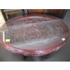 Image 2 : HEAVILY CARVED ASIAN LOOK GLASS TOP COFFEE TABLE