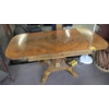 Image 1 : BURL WALNUT DROPLEAF OCCASIONAL TABLE