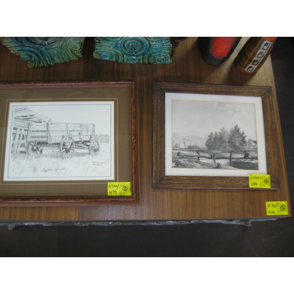 2 FRAMED PICTURES