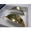 Image 3 : LG. STERLING SILVER EARRINGS PLATED W/18KT GOLD