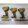 Image 1 : 3 DEWALT CORDLESS IMPACT GUNS - 1 BATTERY