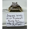 Image 1 : LADIES 10KT 2 PIECE DIAMOND RING SET W/A $2,060, SZ 7