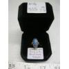 Image 2 : 10KT RING W/BLUE STONE, SZ 7 1/4