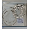 Image 1 : LG. HOOP .925 SILVER EARRINGS