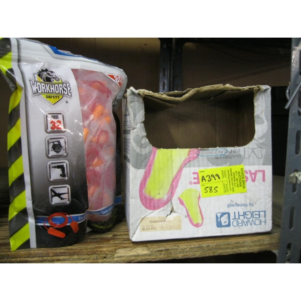 1 PART CONTAINER & 1 BAG OF EARPLUGS
