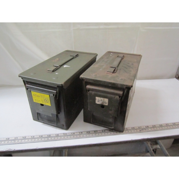 2 METAL MILITARY BOXES