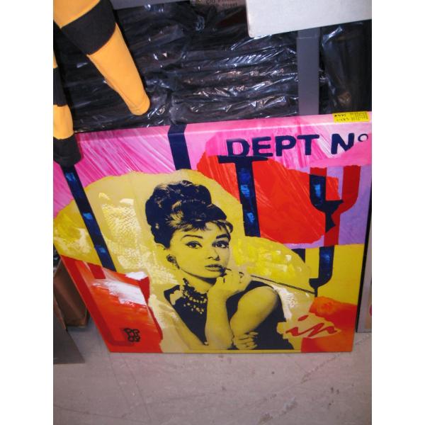 COLORFUL PICTURE OF AUDREY HEPBURN