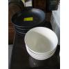 Image 4 : LG. LOT OF WHITE & BLACK DISHES - SOME CHIPPED