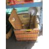 Image 1 : METAL CRATE W/VINTAGE DESK LAMP