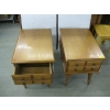 Image 4 : 2 MAPLE 2 DRAWER END TABLES