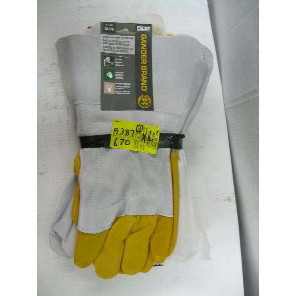 3 PAIR OF LEATHER GLOVES