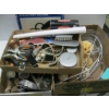 Image 1 : 3 BOXES OF MISC. PAINTED HORN, SPURS, GLASS BOWLS, ETC.
