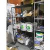 Image 1 : BLACK METAL SHELF UNIT W/4 SHELVES