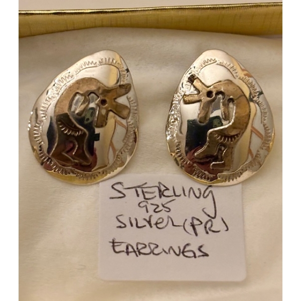 PAIR OF STERLING .925 SILVER EARRINGS