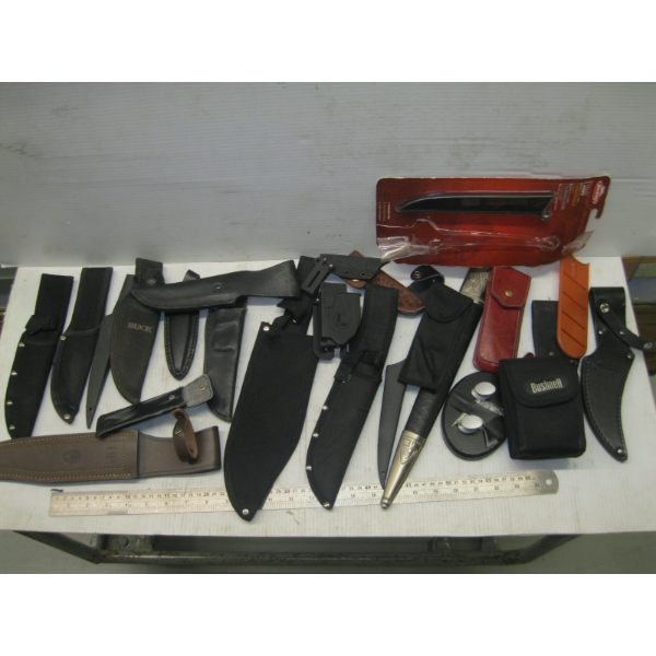 ASST. KNIFE SHEATHS, ETC.