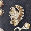 Image 5 : ASST'D JEWELLERY - EARRINGS, RINGS, NECKLACES, CUFFLINKS, ETC.