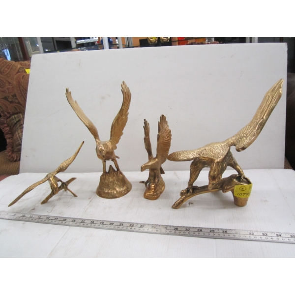 4 BRASS EAGLES