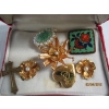 Image 2 : PAIR OF BIRKS STERLING EARRINGS IN VINTAGE CASE W/LOCKET, BROACH, ETC.