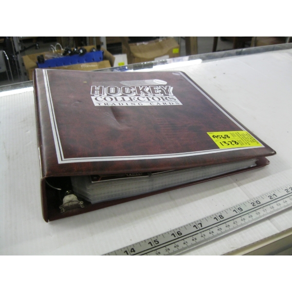 BINDER OF HOCKEY CARDS