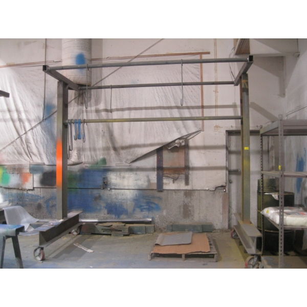 LG. HEAVY DUTY IBEAM RACK ON CASTORS