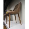 Image 2 : RED TINGE WOOD FRAMED DINING CHAIR