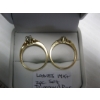 Image 4 : LADIES 14KT 2 PIECE DIAMOND RING SET, SZ 5 1/2, 4.5G