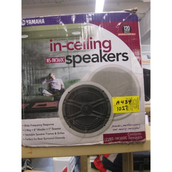 YAMAHA FLUSH MOUNT IN CEILING SPEAKERS IN BOX