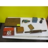 Image 2 : MISC. WOOD PAINTER'S CASE, CARVING KNIFE SET, TINS, ETC.