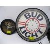 Image 1 : ACDC CLOCK - DAMAGED & AN "AS IS"  BUD LIGHT CLOCK