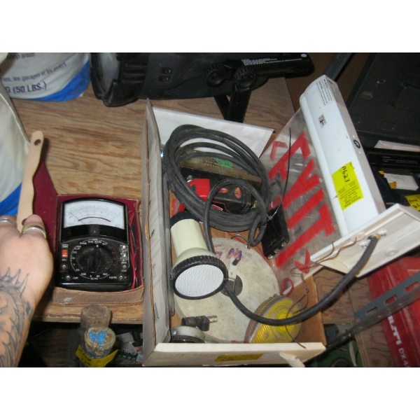 MISC. - RPM DIAL GAUGE, VOLTOMETER, TAPE MEASURE, ETC.