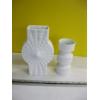 Image 2 : 4 WEST GERMAN WHITE MCM VASES - SOME KPM