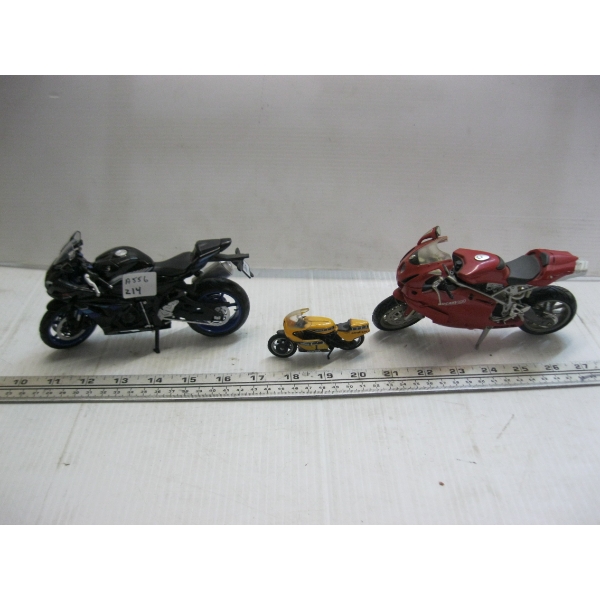 3 DIECAST MOTORCYCLES