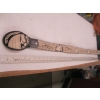 Image 2 : LEATHER EMBROIDERED BELT W/BUCKLE - PITEADO WORK, OLD MEXICAN