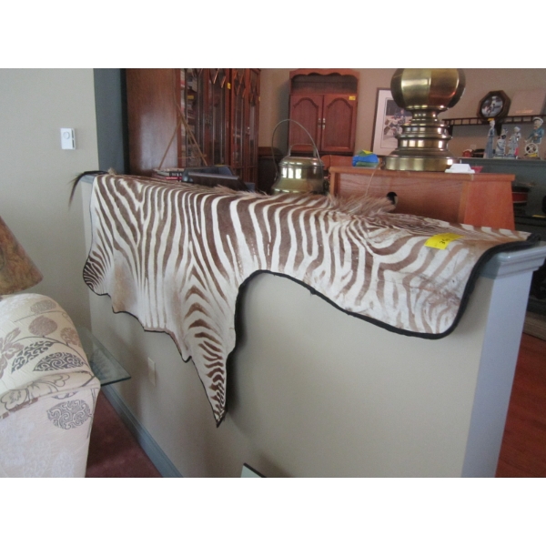 TANNED ZEBRA HIDE