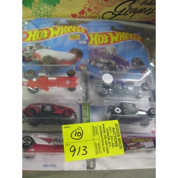 10 NEW HOTWHEELS CARS