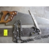 Image 3 : CHAINSAW BLADE W/CHAIN, ASST'D FILES, ETC.