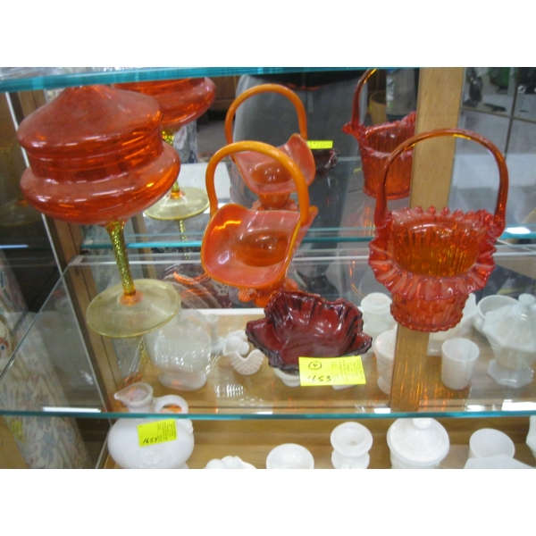 3 ART GLASS PIECES