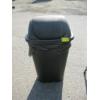Image 3 : FOLDING VINTAGE FOLDING STEP STOOL & GARBAGE CAN W/LID