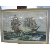 Image 1 : FRAMED SAILING SHIP PICTURE