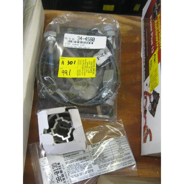 STAINLESS STEEL BRAKE HOSE SET & A CONTOUR SCT NARROW WHEEL SPACER SET & A NEW TAG