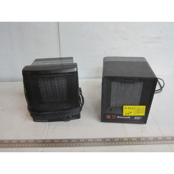 2 SMALL HONEYWELL HEATERS