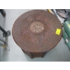 Image 2 : CARVED &  INLAID ROUND TOP FOLDING BASE TABLE