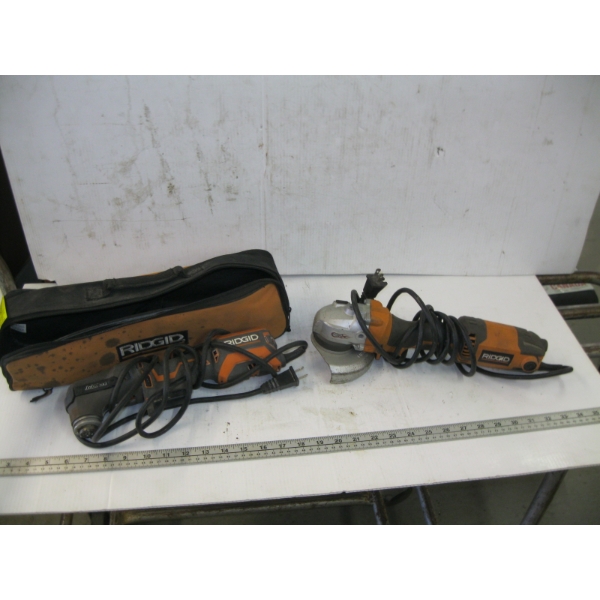 RIGID ANGLE GRINDER & MULTI TOOL