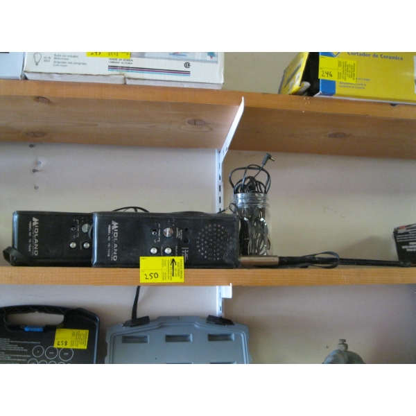 PAIR OF MIDLAND 5W 3 CHANNEL VHF RADIOS